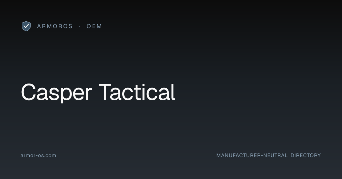 Casper Tactical · ArmorOS
