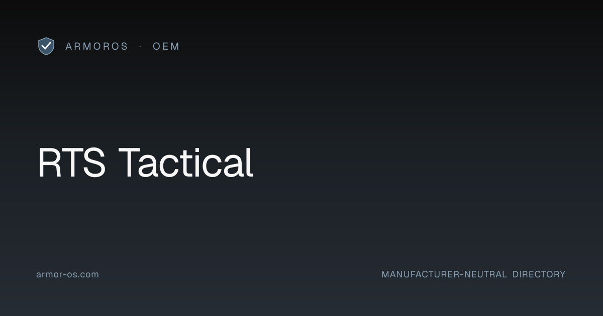 RTS Tactical · ArmorOS